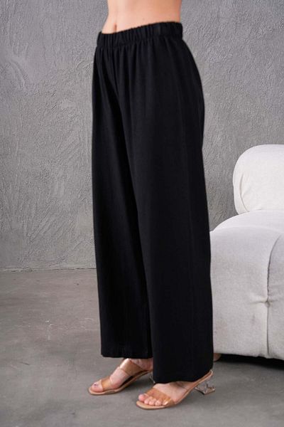 BURRASCA Elastic Waist Comfortable Size Linen Pants