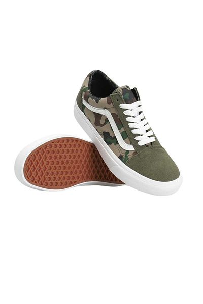 Vans Old Skool vzorované zelené tenisky