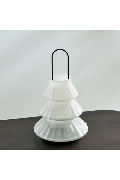 Home Box Auden Glass Lantern with Metal Handle 15.5x15.5x26 cm