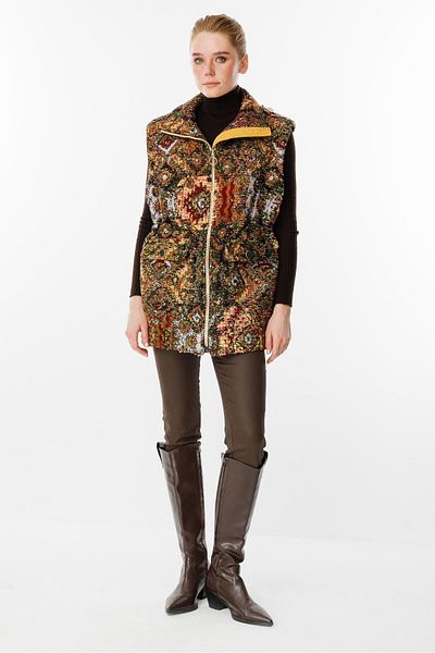 Ghisa Vestă cu model etnic NEGRU Model: 3065