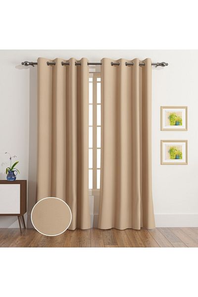 Home Box Uni 4-Piece Blackout Curtain Set 140x300 cm