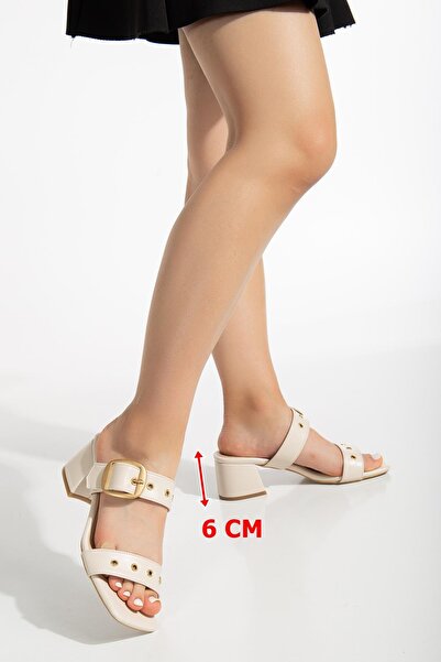 SUİNS SHOES Avriel Model Suins Slippers - Buckle Detailed