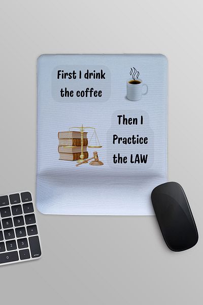 qoeuyl boutique Τότε The Justice Lawyer's Law Gift Printed Ορθογώνιο Mousepad με στήριγμα καρπού