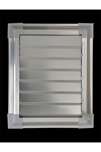 Panjur DÜNYASI 55 X 55 Alüminyum Krom Eloksal Banyo Wc Havalandırma Panjuru
