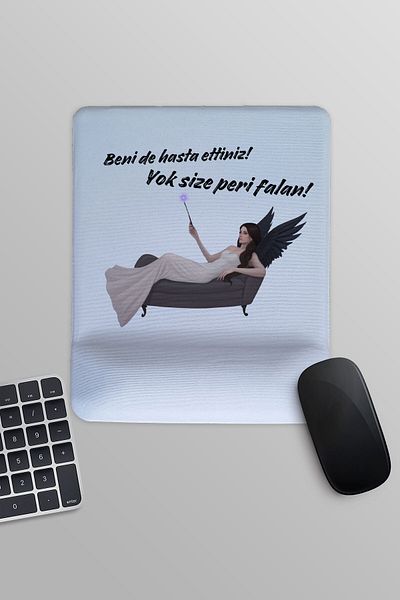 qoeuyl boutique Με έχασας επίσης, δεν είσαι Fairy Falan Printed Gift Ορθογώνιο Mousepad με υποστήριξη καρπού