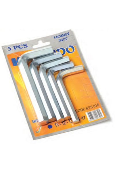 LiderGlobal Kendo Large 6 Corner Allen Set 5 Pieces