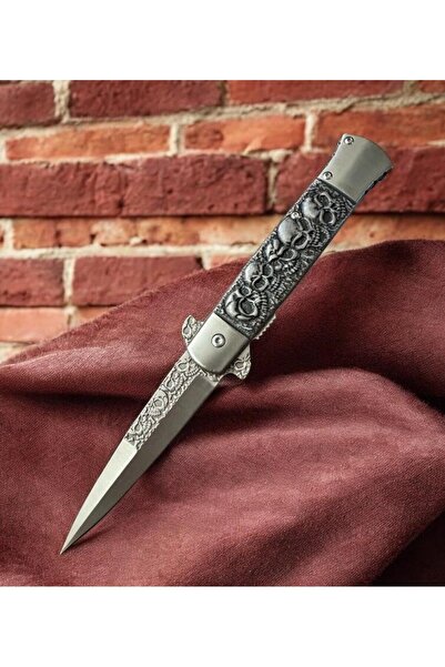 Retro Steampunk KURUKAFA ÇELİK 22 CM