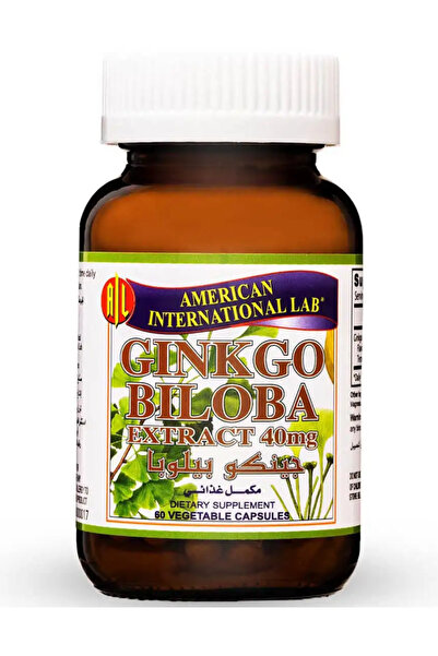 American International Lab اميريكان انترناشونال لاب جينكو بيلوبا 40 مجم 60 كب...