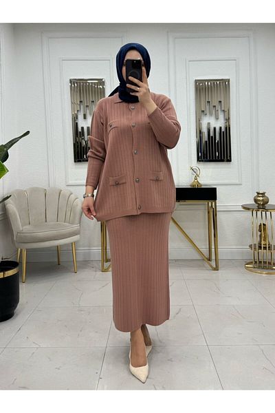 NİSUM MODA ΣΕΤ ΠΛΕΚΤΟ ΜΕ ΠΕΤΑΛΟΥΔΑ ΚΑΙ ΦΟΥΣΤΑ