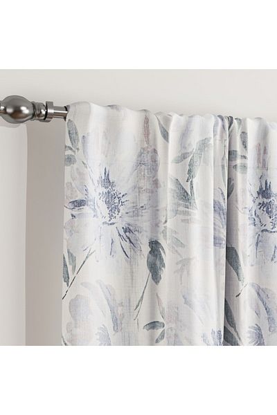 Home Box Clive 2-Piece Printed Sheer Rod Pocket Curtain Set 140x240 cm