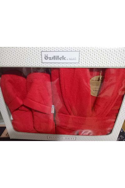 Özdilek Colorist Red Bathroom Set Original Product
