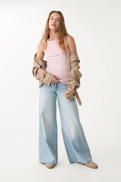 Stradivarius Interlock boat neck top