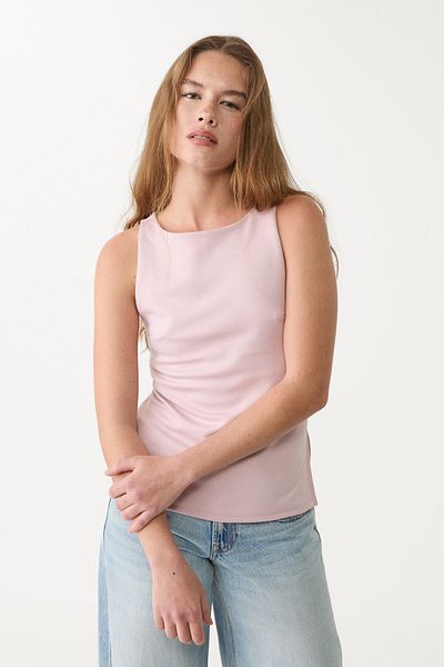 Stradivarius Interlock boat neck top