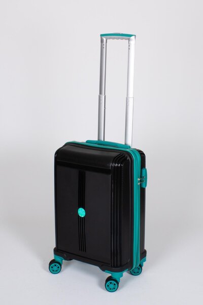 Travel POLO 3'lü Valiz Seti Kırılmaz Siyah Cam Göbeği 1018