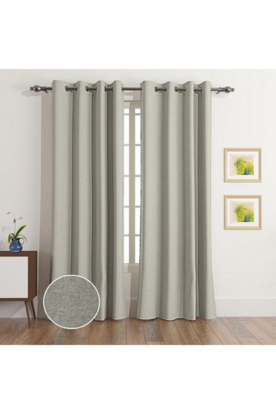 Home Box Artisan York 2-Piece Jacquard Extra Long Curtain Set 135x300 cm