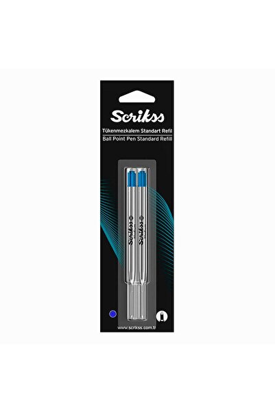 Scrikss (2 pieces) scrikss g2 standard ballpoint pen refill blue 2-pack