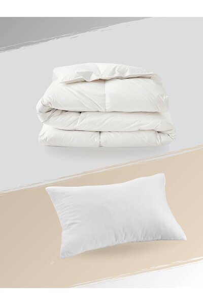 Taç Carlise Ranforce Orange Single Duvet Cover + Quilt + Silicone Pillow