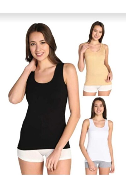 Berrak 2127 ЖІНОЧІ КОЛЬОРОВІ ТРИКОТАЖНІ ТОПИ З ТОЛСТИМИ ПЛЕЧАМИ, 9 ШТУК