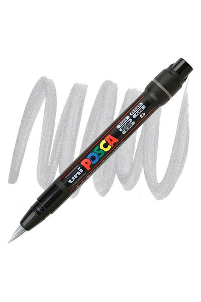 UNİ-BALL Uni posca water-based poster marker silver pcf-350