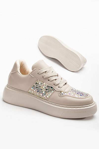 Hayalimdeki Ayakkabı Pantofi sport Jessica pentru femei Beige Skin Stone