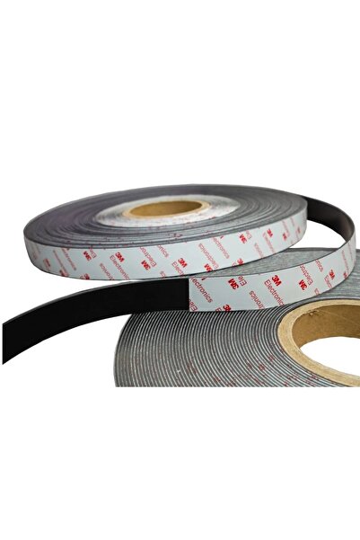 Hdg 5 Metre 3m yapışkanlı Dekorasyon Yapışkanlı Şerit Mıknatıs Magnet 20x1 mm Buzdolabı Magnet