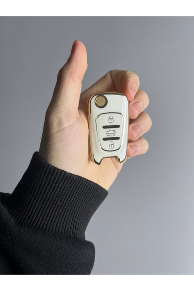 LUXE AKSESUAR Sustalı - I20 - Elantra - Accent - Συμβατή θήκη σιλικόνης με κλ...