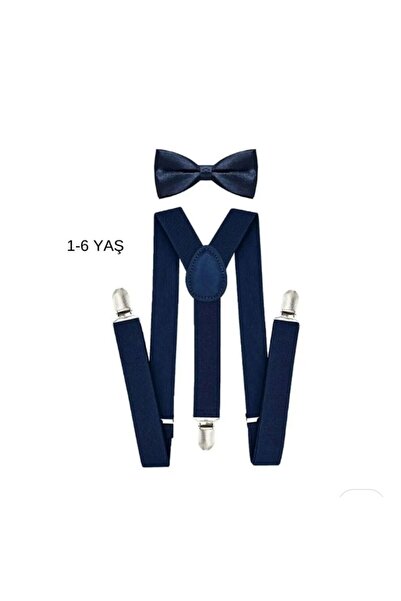 NACAR STYLİSH 23 Nisan Erkek Çocuk Askı Papyon Takımı 4/15 Yaş