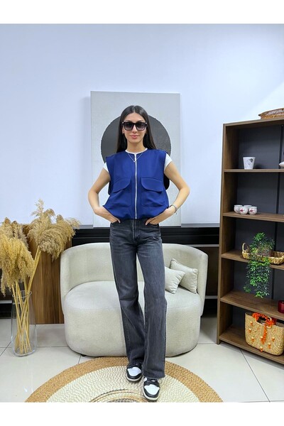 EGZOTİK ASORTİK Тонкий спортивний жилет з еластичним поясом