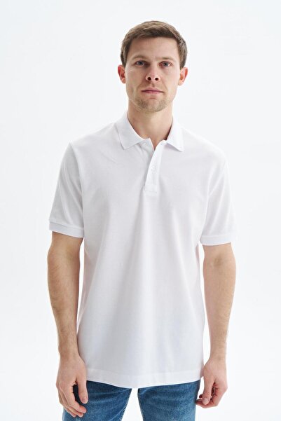 Arma Ar-Ma Men's Polo Collar T-Shirt Unprinted Basic Regular Fit Double Colla...