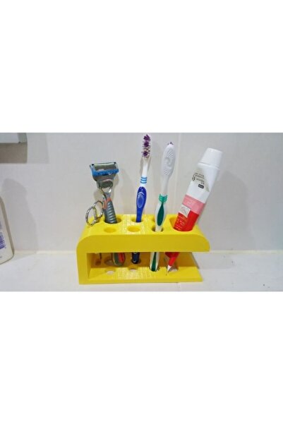 BYD3DTEKNO منظم حمام كبير الحجم 18 سم، فرشاة أسنان، معجون أسنان، ماكينة حلاقة، منظم متعدد الأغراض