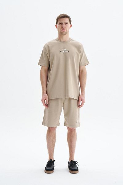 Arma Μπεζ Regular Fit Basic Ανδρικό Σορτς Βαμβακερή Τσέπη Y 29574279502