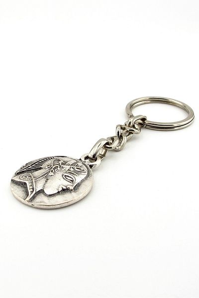 Solfera Athena Iconic Ancient Greek Greek Coin Tetradramas Metal Keychain Kc185
