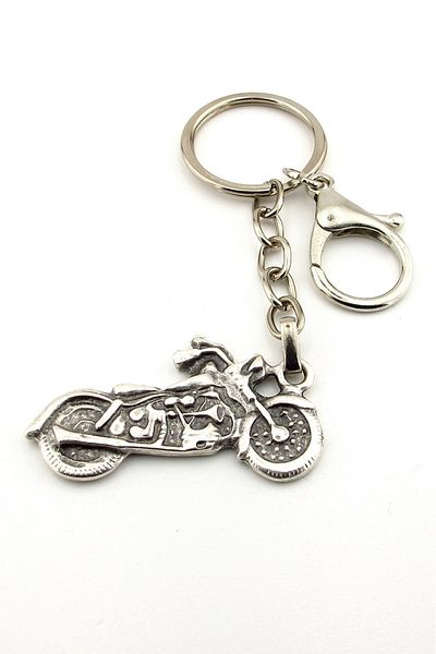 Solfera Chopper Cruiser Motorcycle Engine Shaped Metal Keychain Kc187