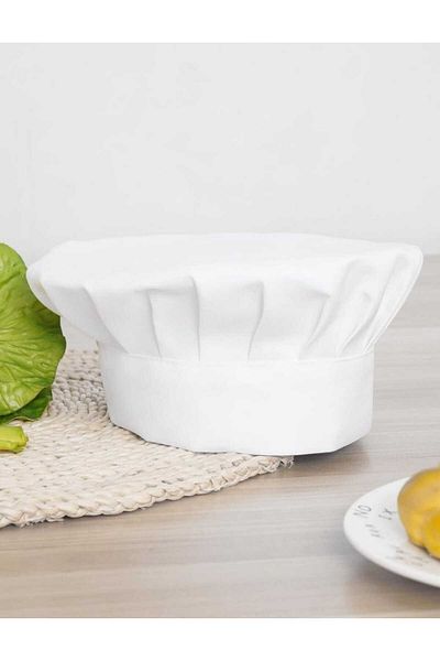 Butik White Cook Hat