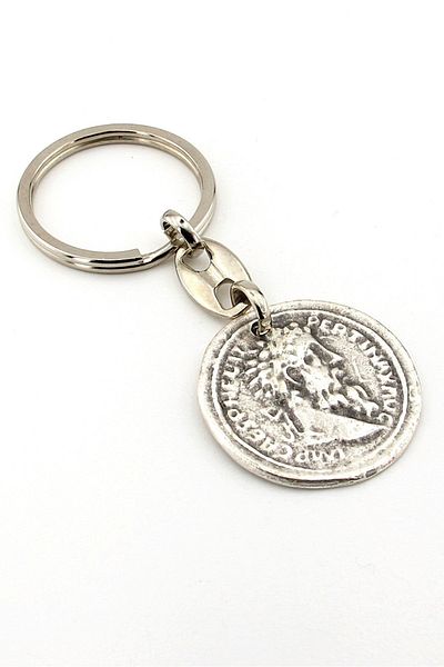 Solfera Macrinus Denarius Ancient Roman Imperial Coin Metal Key Chain Kc211