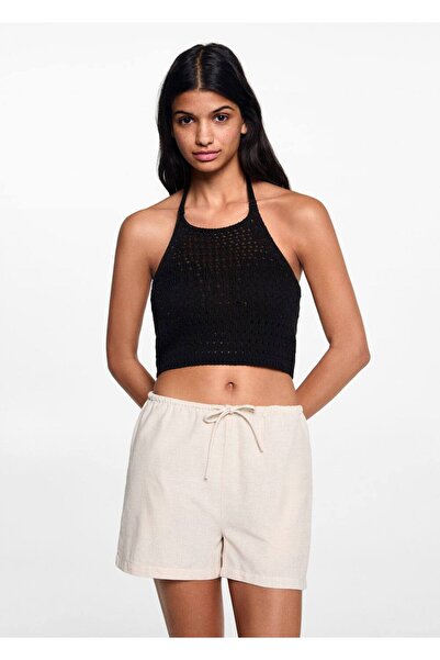 Mango Teen Kvačkanje bluza sa ovratnikom