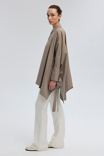 Touché Privé Πουκάμισο Oversize - Με Λεπτομέρεια Γραβάτας