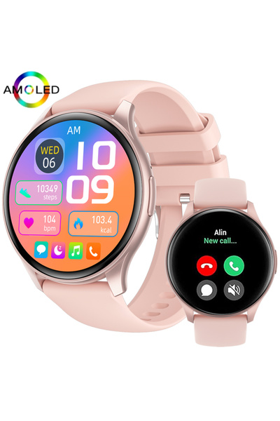 Choice Pink 2025 True AMOLED Smart Watch Ladies Screen Always Show Time 466*4...