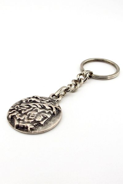 Solfera Roman Empire Alexandria Follis Coin Shaped Metal Key Chain Kc197