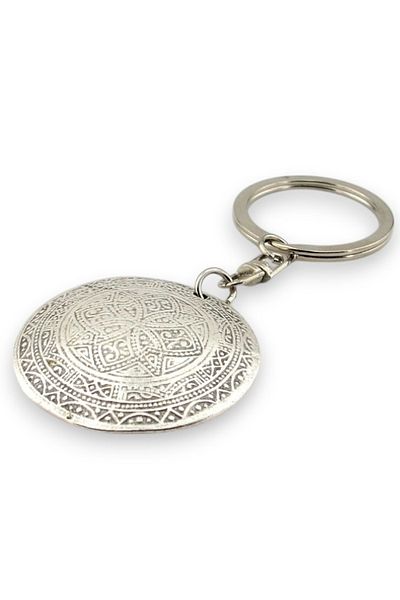 Solfera Authentic Motif Shield Shaped Metal Key with Question Kc181