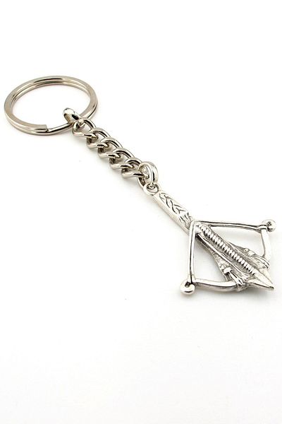 Solfera Crossbow Medieval Weapon Arrow Bow Shaped Metal Keychain Kc223