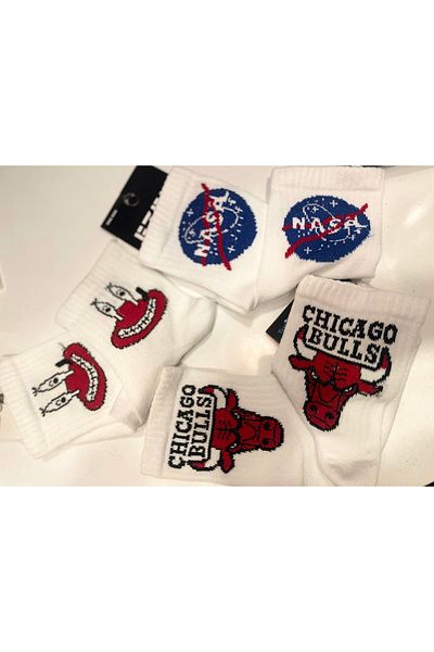 Hippo College Printed Unisex One Size Socks Set of 3