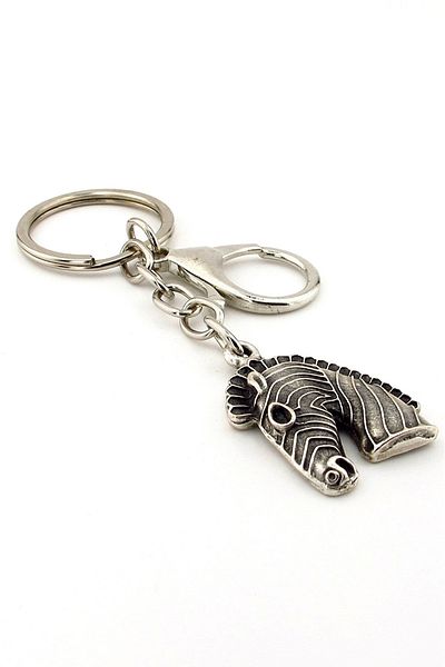 Solfera Troy Ancient Mythology Horse-Shaped Metal Key Chain Kc198