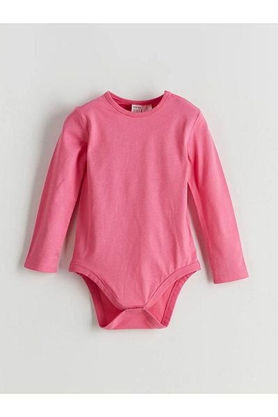 LC Waikiki Lcw Baby - Pink Basic 2-Piece Baby Girl Bodysuit and Leggings Set