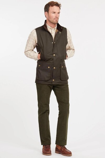 Barbour Westmorland Yağlı Yelek Ol71 Olive