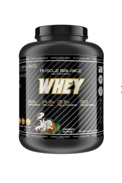 MUSCLE BALANCE Whey Protein 1400 Gr 50 Servings Coconut