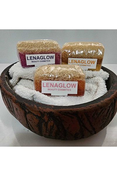 Glow Natural Pumpkin Fiber Donkey Milk/Honey Extract-Collagen Extract-Hyaluronic Acid Extract Pumpkin Fiber Soap