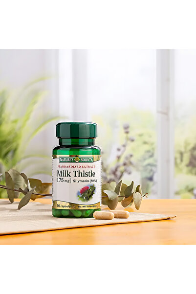 Nature's Bounty حليب ثيستل 175 ملغ 50 كبسولة