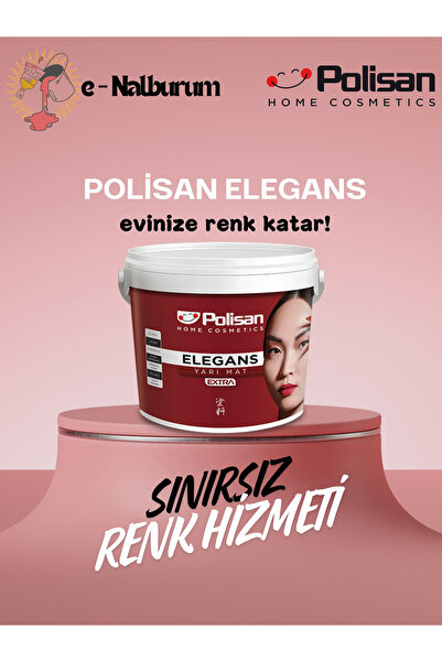 Polisan Elegans Extra Antibakteriyel Silinebilir Kokusuz Parlak Boya 2.5lt- 2025 Yeni Renk Paleti
