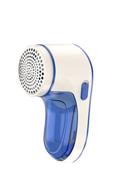 ALMUFARREJ مزيل الوبر من الأقمشة يعمل بالبطارية، أزرق/أبيض